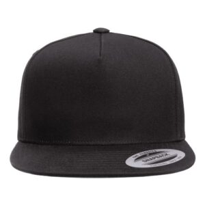 Five-Panel Cotton Twill Snapback Cap