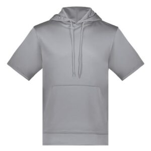 Unisex Fleece Short Sleeve Hooded Pullover