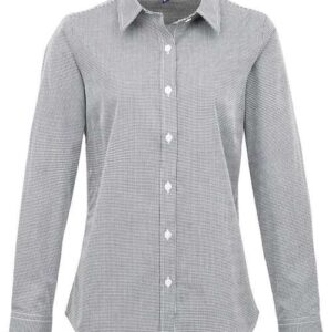 Women's Microcheck Gingham Cotton Shirt