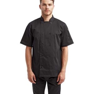 Unisex Short Sleeve Recycled Chef Coat
