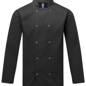 Unisex Ten Studded Front Chef Coat