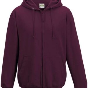 Unisex Midweight College Full-Zip Hooded Sweatshirt
