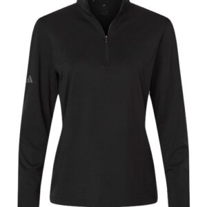 Women's Textured Stripe Quarter-Zip Pullover