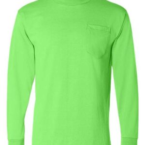 Unisex USA-Made 50/50 Long Sleeve Pocket T-Shirt