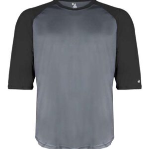 Youth B-Core Three-Quarter Sleeve Baseball T-Shirt