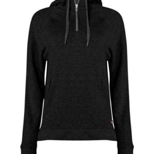 Women's FitFlex French Terry Quarter-Zip Hooded Pullover