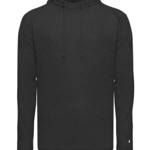 Men's Tri-Blend Surplice Hooded Long Sleeve T-Shirt